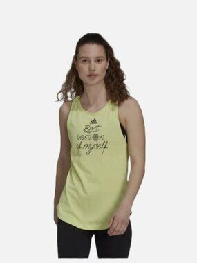 ADIDAS WOMEN'S BEST VERSION OF MYSELF TRAINING TANK TOP (Yellow)